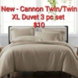 New - Cannon Twin/Twin XL Duvet Set $10