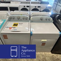 Whirlpool Top Load Washer & Gas Dryer Set