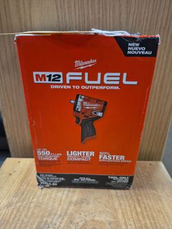 NEW Milwaukee M12 Fuel 3/8" Stubby Impact Wrench 2562-20 Tool Only