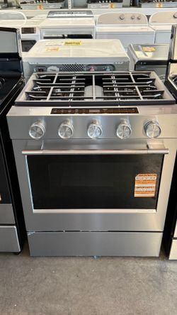 Kitchenaid 30” PrintShield Stainless Steel Smart Slide-In Gas Range Convection Cooking Modes