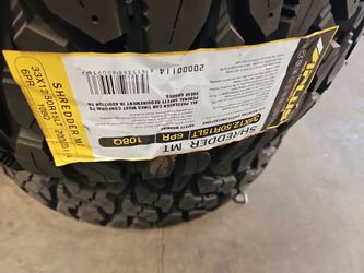 New set of tires aplus mud terrain 33 1250 15 lt