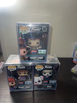 3 SPECIAL LIMITED EDITION EXCLUSIVE Funko Pops Wizard Freddy Fairy Franny Superhero Proto NYCC Con
