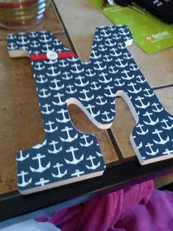 All letters are wood and 5.00 each