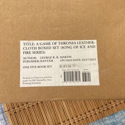 A Game Of Thrones A Song If Ice And Storm New Book Set! 