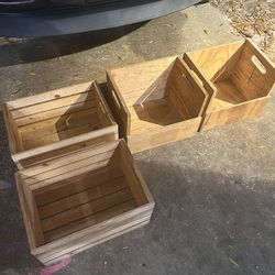 Wooden crates