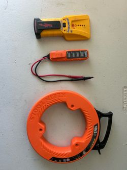 Zircon Stud Finder, Klein Tools Voltage Tester & Fish Tape Set