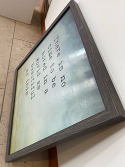 Frame with glass
