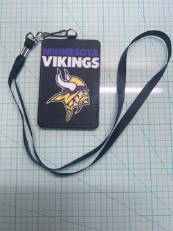 Minnesota Vikings ID Card Holder with Lanyard