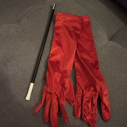 Red Gloves & Cigarette Holder 