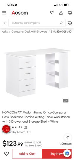 Homcom office desk