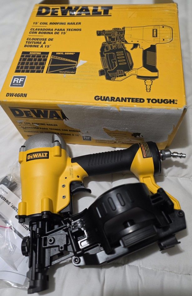 Dewalt 15° COIL ROOFING NAILER 