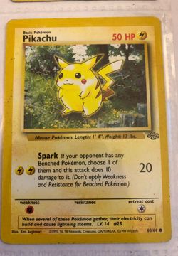 Pikachu Pokémon card