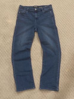 Light Wash Straight Leg Denim Jeans