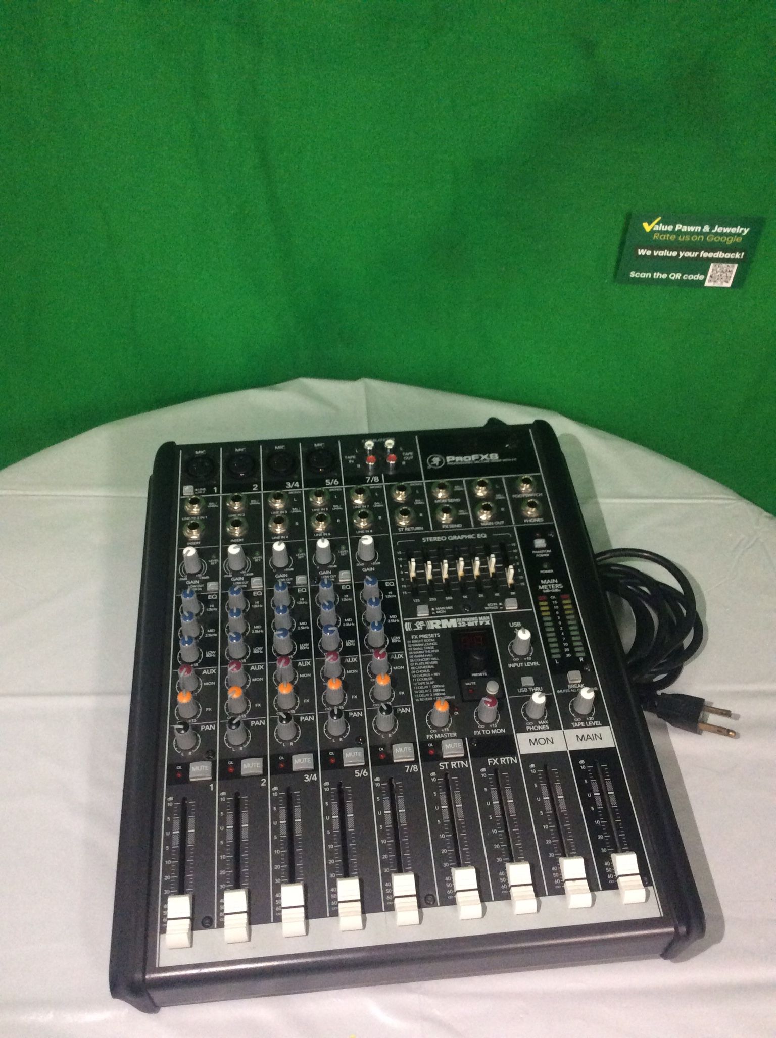 Mackie 4-channel Professional Fx8 Mic/Line Mixer With Fx