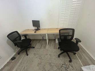 Office chairs and table