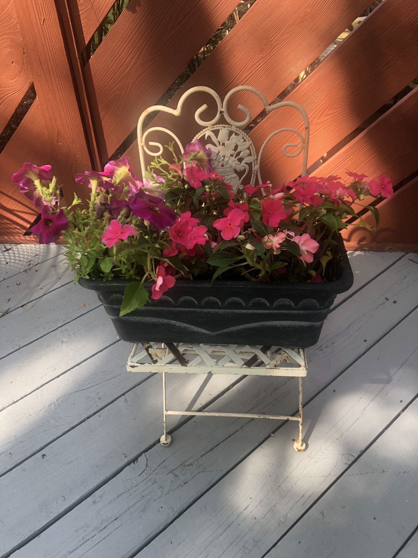 Vintage Metal Chair/plant Holder