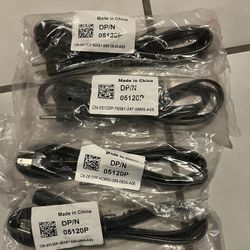 Monitor TV Replacement Power Cords,Black LOT New In Box 4 For $5