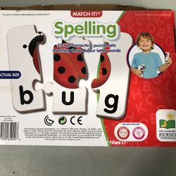 THE LEARNING JOURNEY MATCH IT! SPELLING 20 SELF CORRECTING PUZZLE SETS