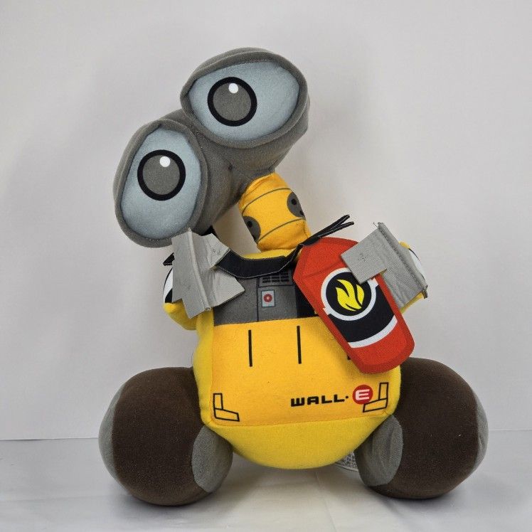 Disney Parks Pixar WALL-E Plush 12"  Stuffed Animal Robot With Fire Extinguisher