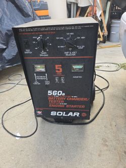 Solar 560a 60 Amp wheeled battery charger and engine starter.