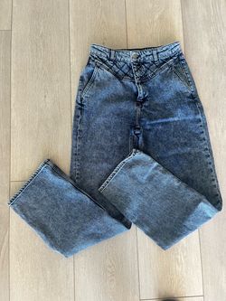 NEW The Kooples Jeans Naomy Wide Leg, Mid Waist, Long Fit Women's Size 28