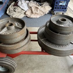 Olympic deep dish weights set 280 lbs