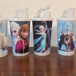 5 New Tupperware Frozen Anna Elsa Olaf Tumblers 