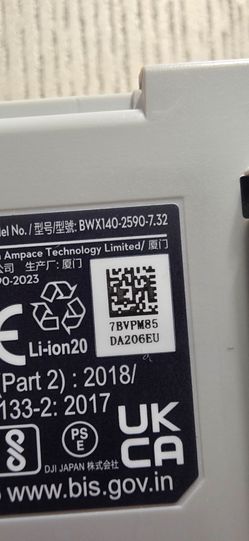 Baterry for min 3 pro or mini 4 pro