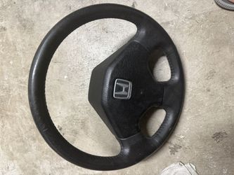 1991 Crx Steering Wheel Oem. Leather Jdm