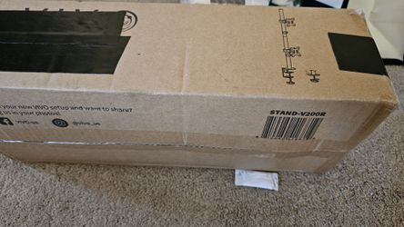 VIVO Dual Monitor Desk Mount Stand with Height Adjustment and VESA Plates for 2 LCD Ultrawide Screens up to 34 inches, Stacked Array, STAND-V002R