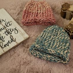 Handmade Knitted Infant Hats