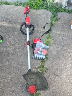 Wireless weed Wacker with extra spool.