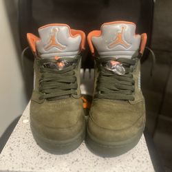 Jordan 5 olive green