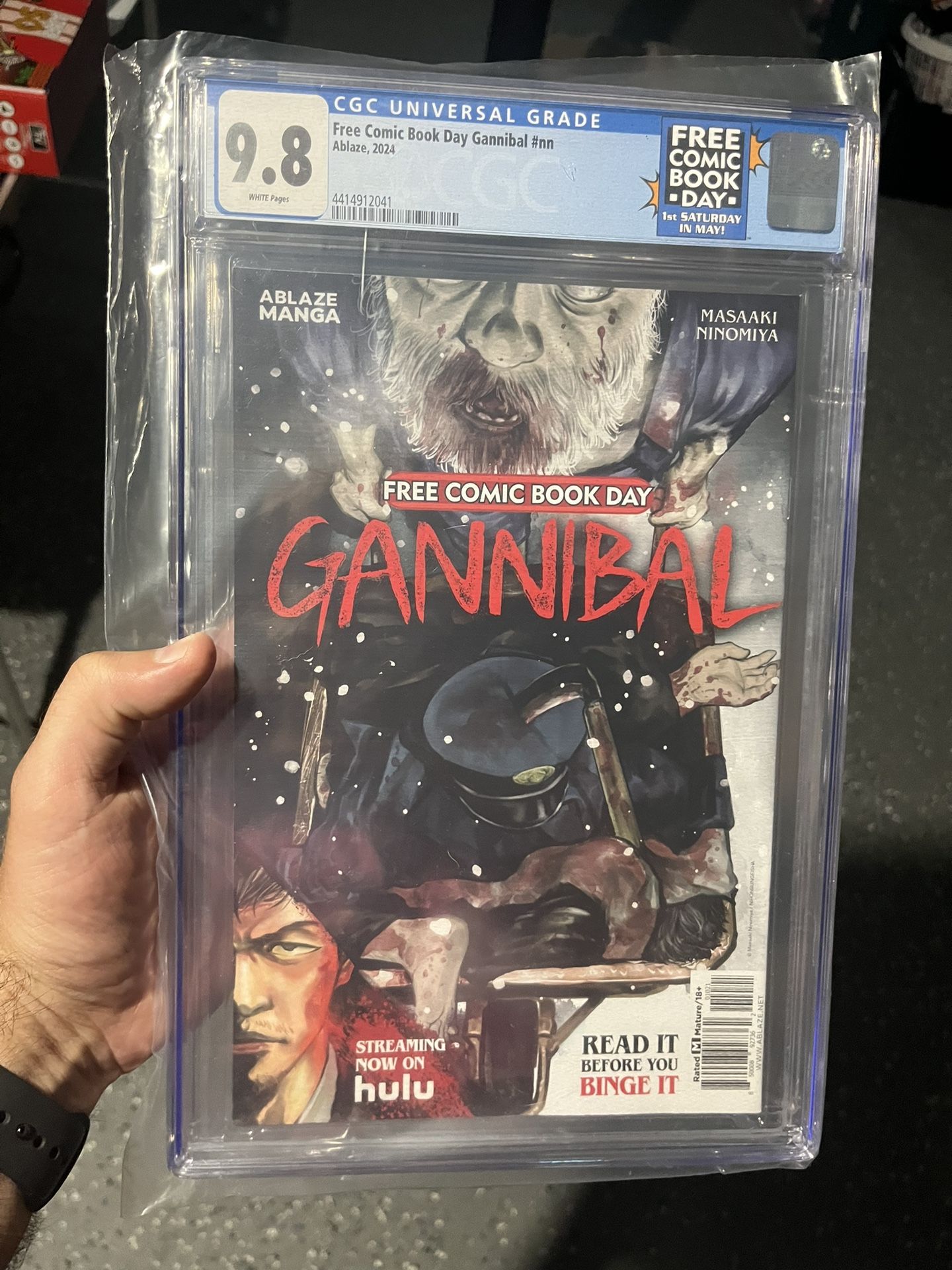 Gannibal Comic Book CGC 9.8 Free Comic Book Day Custom Logo