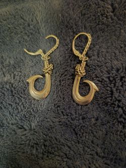 Fish Hook/Nordic Earrings 925 Sterling Silver 