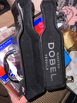 Maestro Dobel Tequila Bottle-Shaped Carrying Case