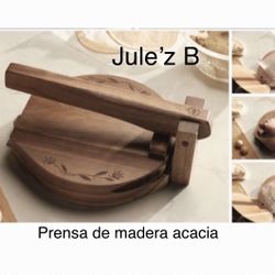 Princess House Prensa De Madera Para Hacer Tortillas Nueva En Su Caja 