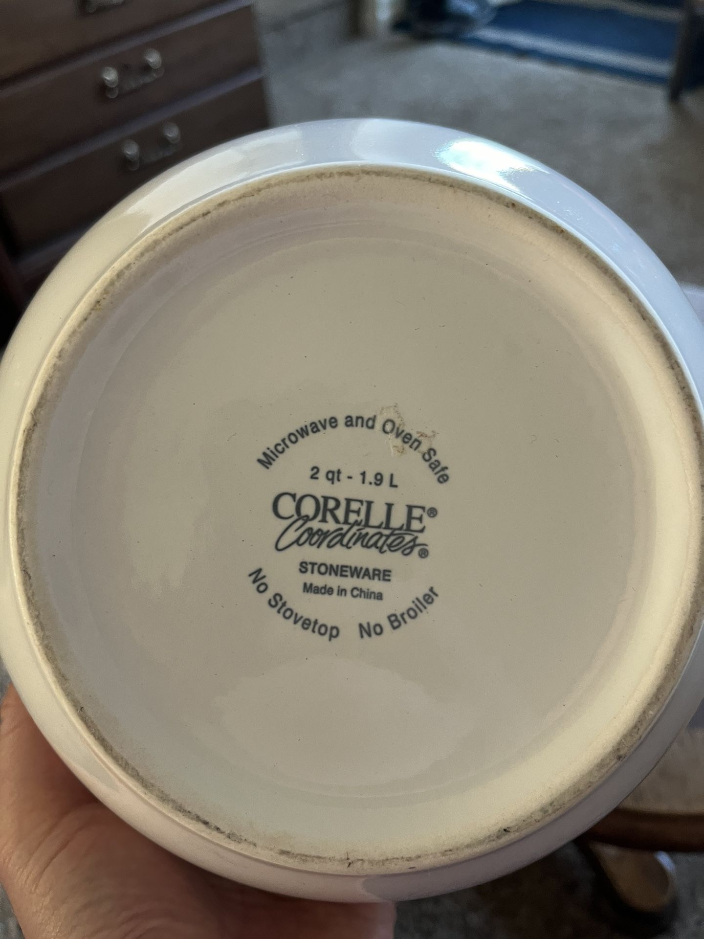 Corelle's Coordinates Microwave and Oven Safe Stoneware bowl