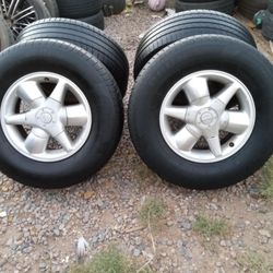 RIMS 16X8½....255/70R16....6 LUGS FIT TOYOTA TACOMA NISSAN XTERRA NISSAN IZUSO RODEO HONDA PASPORT NISSAN FRONTIER NISSAN PATHFINDER 