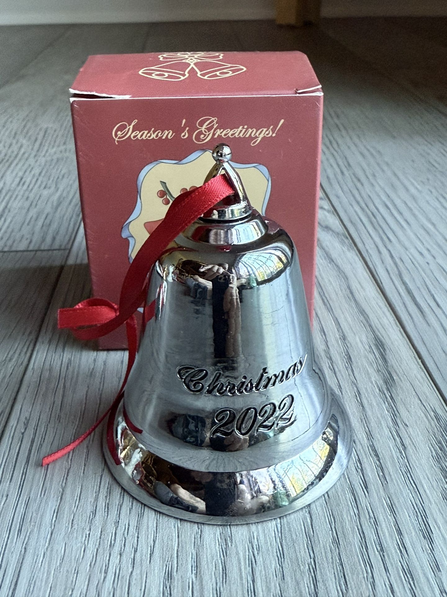 Christmas 2022 Metal Bell Ornament