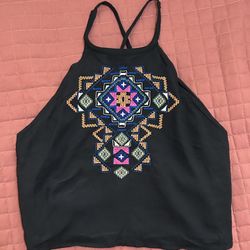 Holister Halter Crop Top, Size M 