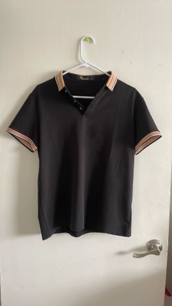 Black polo shirt