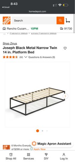 Twin size bed