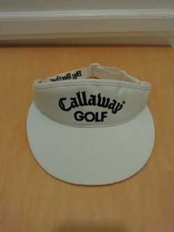 Classic Callaway White Golf Sun Visor Hat