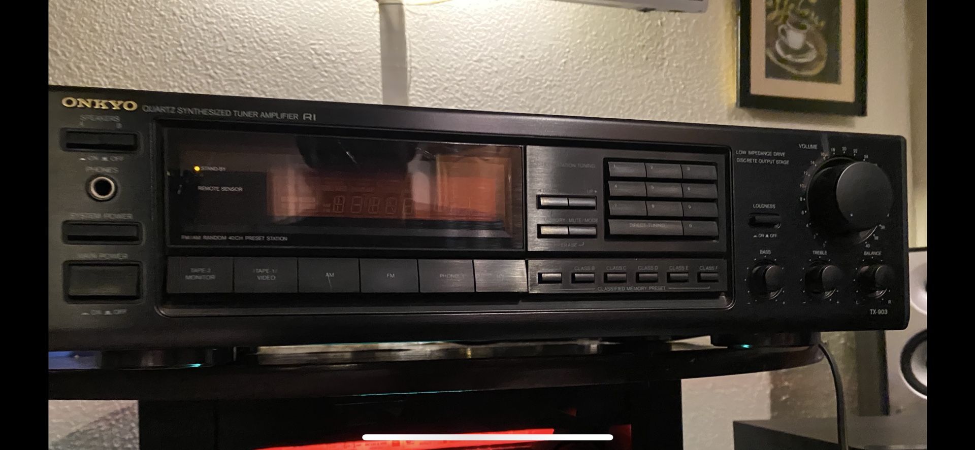 Onkyo Stereo Receiver Am/fm Power Amplifier