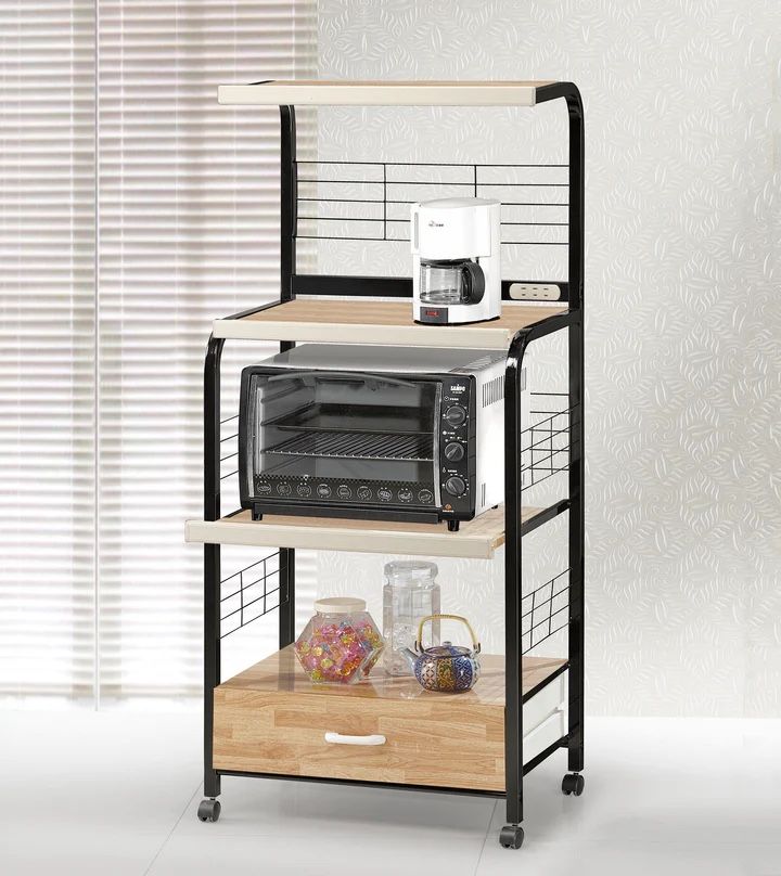Microwave Rack Serving Cart