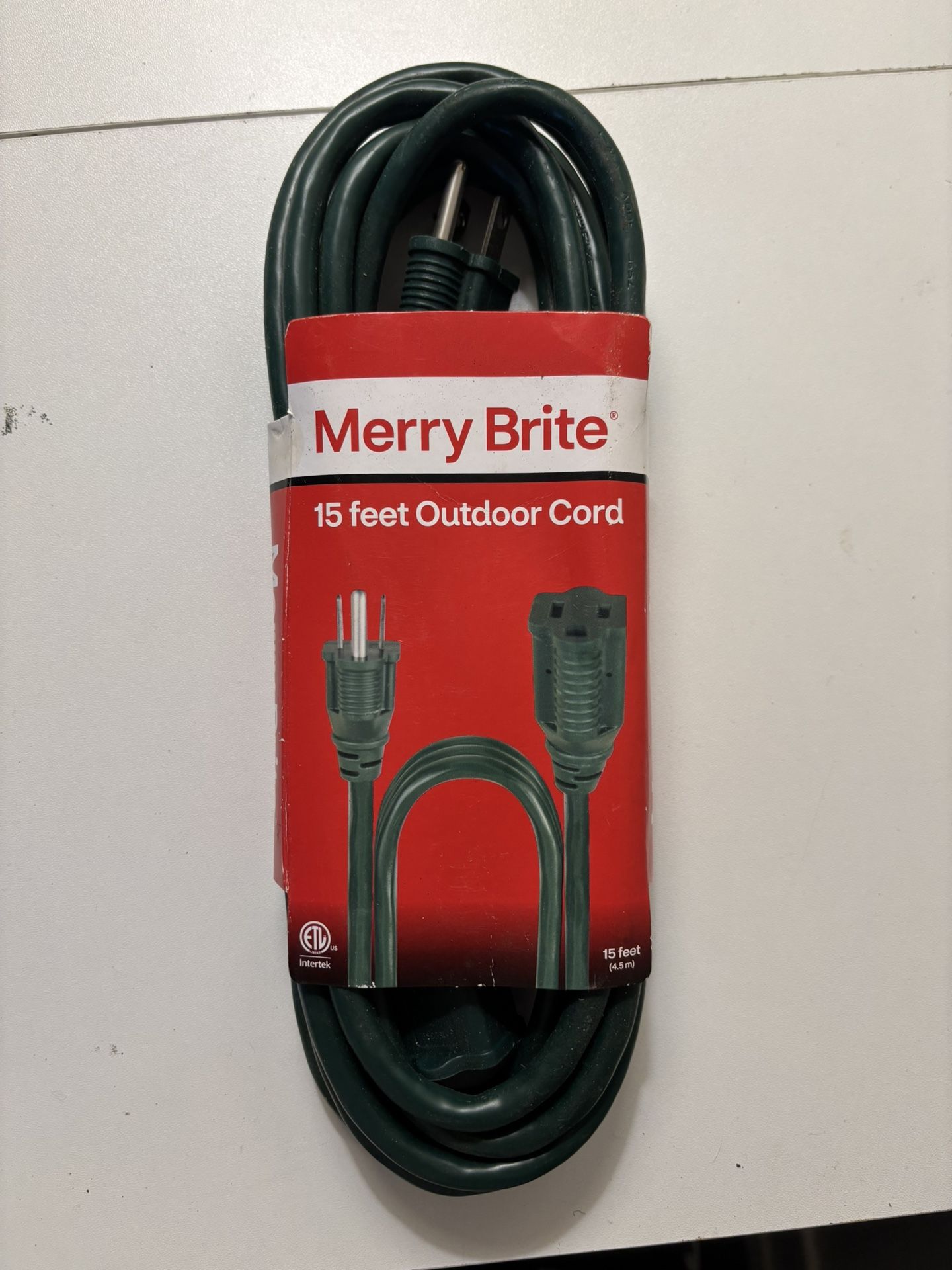 Merry Brite 15 feet Outdoor Cord 