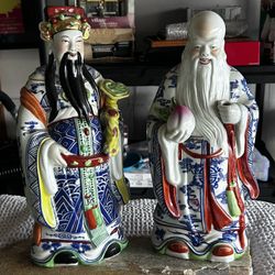 Two Porcelain Chinese Characters