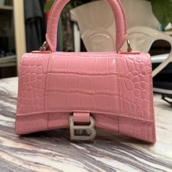 Balenciag XS hourglass top handle bag
