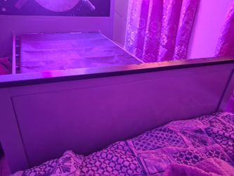 Twin size bed.